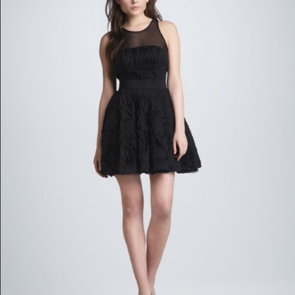 Milly Twirl Illusion cocktail dress SZ 0 NWT!